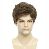 【CW】 BCHR Mens Wigs Short Wig Men Fluffy Costume Synthetic for Male Guy