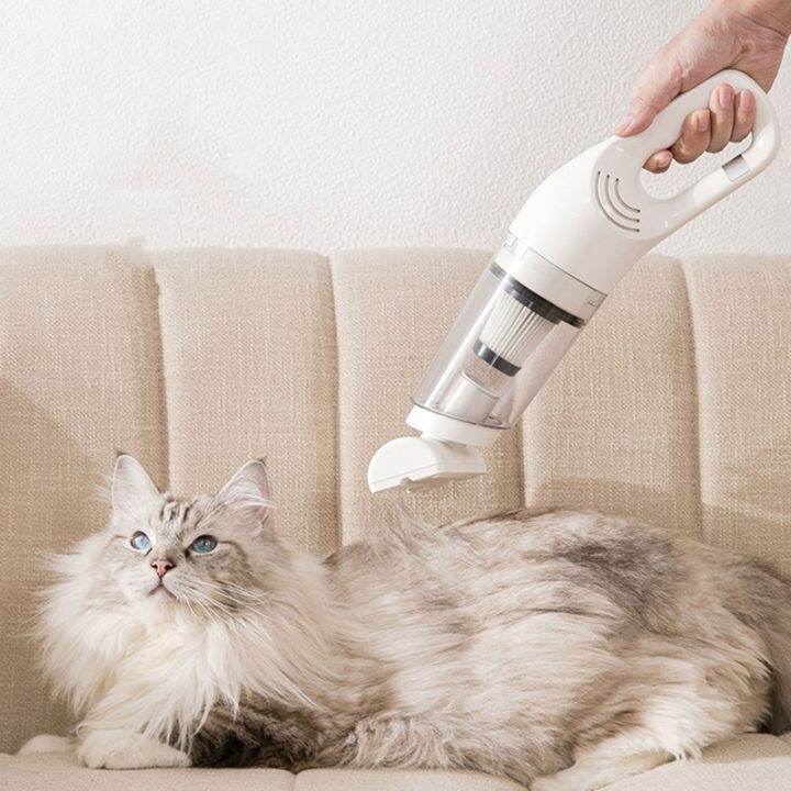 pet-mini-vacuum-cleaner-เครื่องดูดฝุ่นน้ำหนักเบาสำหรับพรมพื้นแข็ง-pet-hair-เครื่องดูดฝุ่นไร้สาย12kpa-ชาร์จใหม่ได้