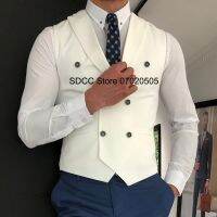 【YP】 Terno Breasted Jacket Sem Mangas completa dos homens Elegante Novo em Ternos e Blazers Mens Colete Top