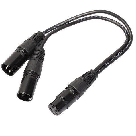 HUALEU 1FT XLR To 2 RCA Y Splitter Patch Cable, Dual RCA Female To Xlr Malexlr Male To Dual Rca Female Audio Cable Adapter For Speaker Condenser Mic Mixer Amp