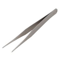 Fine Point Silver Tone Pointy Straight Tweezers 4 1/2"