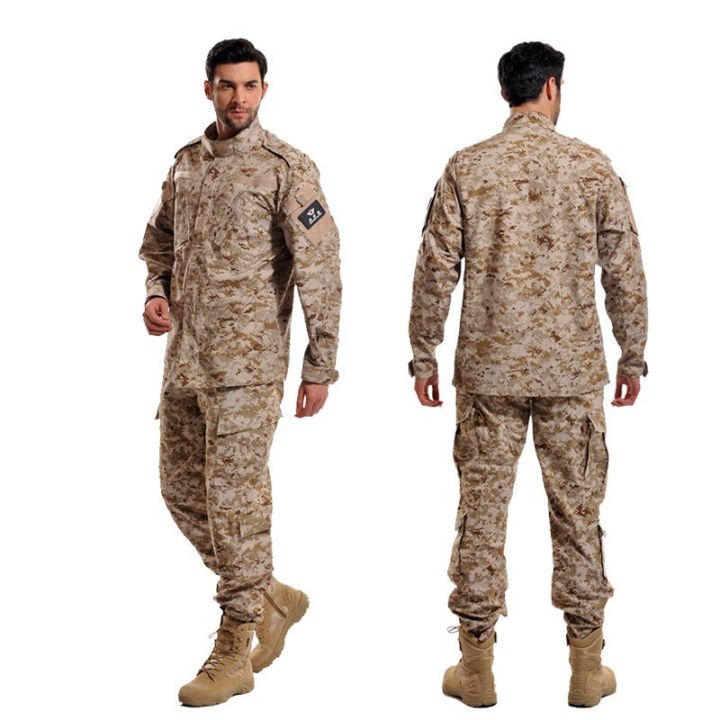 Tactical Uniform Army Combat BDU Desert Camouflage Battlefield Clothes ...