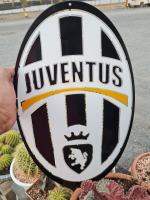 ยูเวนตุส โลโก สโมสร JUVENTUS วัสดุเหล็กตัดเลเซอร์ ขนาด 45 cm. ทำสีเหมือนจริง ไม่มีใครเหมือน ใช้สี 2k เหมือนพ่นรถยนต์ภายนอก