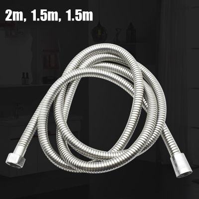 2 M/1.5 M/1.2 M Stainless Steel Mandi Selang Kualitas Tinggi Enkripsi Explosion-Proof Selang Spring tabung Tarik Tabung Kamar Mandi Pipa Air