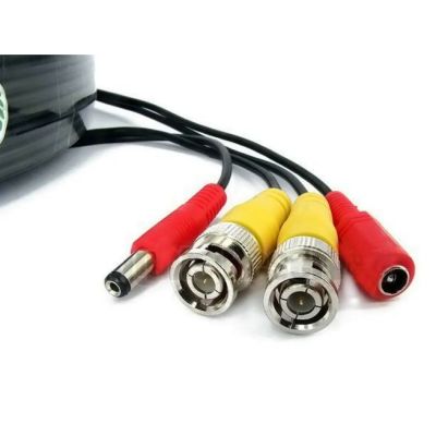 สายต่อกล้องวงจรปิด CCTV cable ยาว 50 เมตร แบบสำเร็จรูปมีหัว BNC &amp; DC CC010C(Black) (0386)