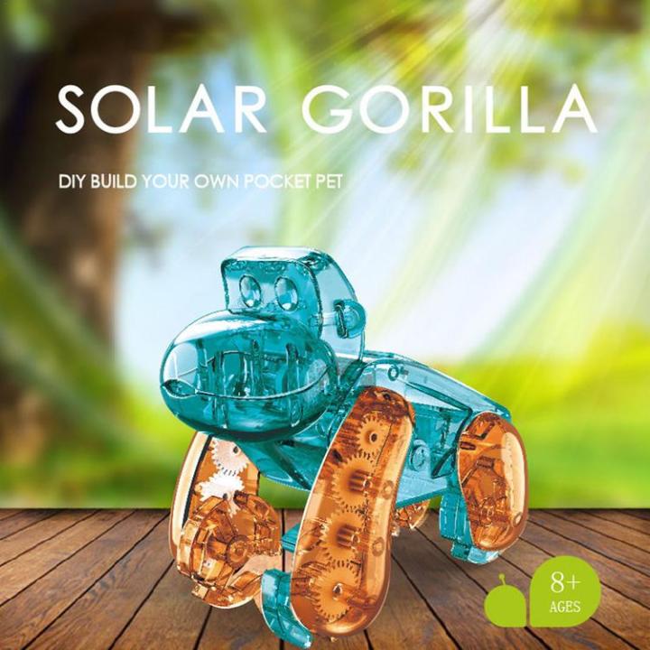 solar-robot-kits-for-kids-self-install-solar-snail-orangutan-robot-toy-technology-production-invention-experiment-solar-energy-intelligence-educational-toy-tech-kit-for-boysrandom-color-value