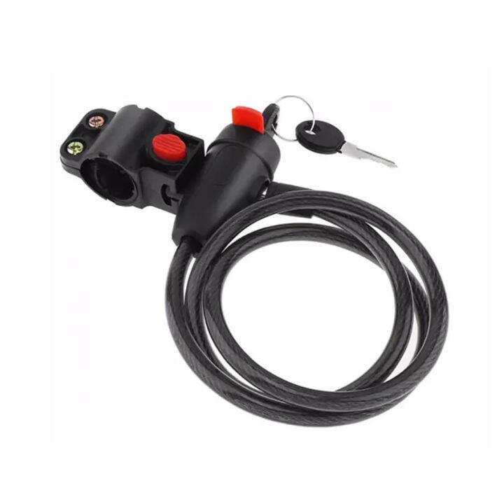 YoshNShobs Bicycle Lock Cycling Riding Motor Bike Lock Cable Steel Wire