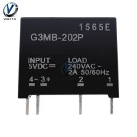 โมดูลรีเลย์5V G3mb-202p 1ชิ้น G3mb 202P Dc-Ac Pcb Ssr In 5V Dc Out Ac 2a โมดูลรีเลย์หน่วงเครื่องจับเวลาระบบรีเลย์