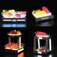 [COD] Bar creative led multi-layer dried fruit plate ktv single double-layer personality decoration snack wholesale