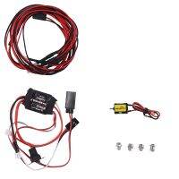 030 88T Brushed Motor &amp; 30A ESC &amp; 2 White 2 Red LED Light for Axial SCX24 1/18 1/24 1/28 1/32 RC Car Upgrades Parts