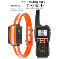 1000M Electric Pet Dog Training Collar IP67 Waterproof Rechargeable Pet Anti Bark Control Sound Vibration Shock Dog Training