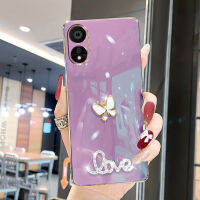 เคสโทรศัพท์สำหรับ OPPO A38 A58 Reno 8T A78 A98 5G Reno 10 A17 A17K A3S A12E A7 A12 A5S ผีเสื้อเพชร3D