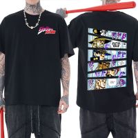 ญี่ปุ่นอะนิเมะผจญภัย Jojo Bizarre โลโก้ T เสื้อผู้ชายฤดูร้อนเสื้อยืด Streetwear Unisex แฟชั่นมังงะ Tees ชาย