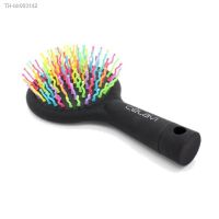 ✎✾ Hair Comb Professional Rainbow Comb Rainbow Volume Anti-static Magic Hair Curl Straight Massage Comb Brush Mirror Styling Tools