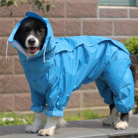 New Siamese Four-legged Dog Raincoat Waterproof Sun Protection Outdoor Clothes with Cap for Small Medium Large Pets