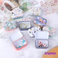 〔BIU〕Mini Flower Tin Trinket Coin Box Jewelry Storage Case Tinplate Small Floral