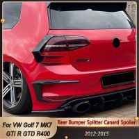 Rear Bumper Extension Diffuser Rear Bumper Splitter Canard Fog Lamp Trim For VW Golf 7 GTD GTI R400 2012-2015 Auto Exterior Part