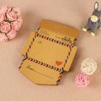 45PCS Retro Vintage Kraft Paper Envelopes Mini Cute Kawaii Memo Pad Cartoon Stationery Post Letter Envelope Gifts