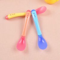 Hot Silicone Spoon, Soft Silicone Spoon For Baby To Eat Well And Delicious