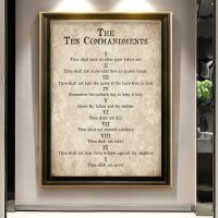 【 YUYANG Lighting 】 Bible Verses Ten Commandments