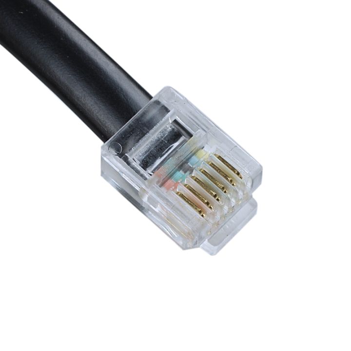 6p6c-rj11-telephone-extension-fax-modem-cable-line-5m-length-black