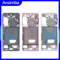 Ansimba Samsung Galaxy S21 G990 S21บวก/G996 S21อัลตร้า5G/G998กรอบกลางปลอกหุ้มเต็มแทนที่เฟรมกลางสำหรับ Samsung S21 G990 S21 + G998 S21U G996