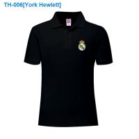 ☈❡✆ York Hewlett Real Madrid champions league football Chelsea Arsenal atletico Madrid AC milan POLO shirt collar short sleeve T-shirt half sleeve; men and wome