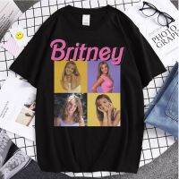 【Hot】 [COD]Tuxinhe เสื้อยืด ผ้าฝ้าย พิมพ์ลายการ์ตูน Britney Spears แฟชั่นฤดูร้อน สําหรับคู่รัก 2023  P2HK