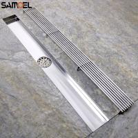 ✿ SUS Stainless Steel Bathroom Square Rectangle 60cm Anti-odor Floor Drains Shower Room 80cm Thickened Liner Drain PD828