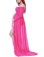 Long Maternity Dresses For Photo Shoot Chiffon Pregnancy Dress Photography Props Maxi Gown Dress For Women Clothes