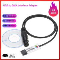 Lixada Stage Light Controller Cable USB to DMX Interface Adapter LED DMX512 Computer PC Stage Lighting Controller Dimmer