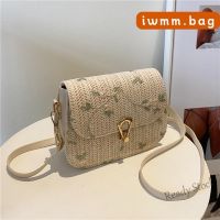 【Ready Stock】 ✑ C23 Straw bag sling bag womens korean shoulder bag woven crossbody bag phone bag leather messenger bag student simple casual purse