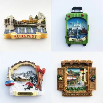 City Travel World Countries Tourist Souvenirs Fridge Magnets Handmade Resin  Crafts Cute Magnetic Stickers