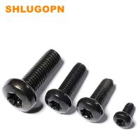 M2 M8 2 50pcs Stainless steel 304 Black internal plum pan Round head screw anti theft Six lobe round head Machine screw Bolt