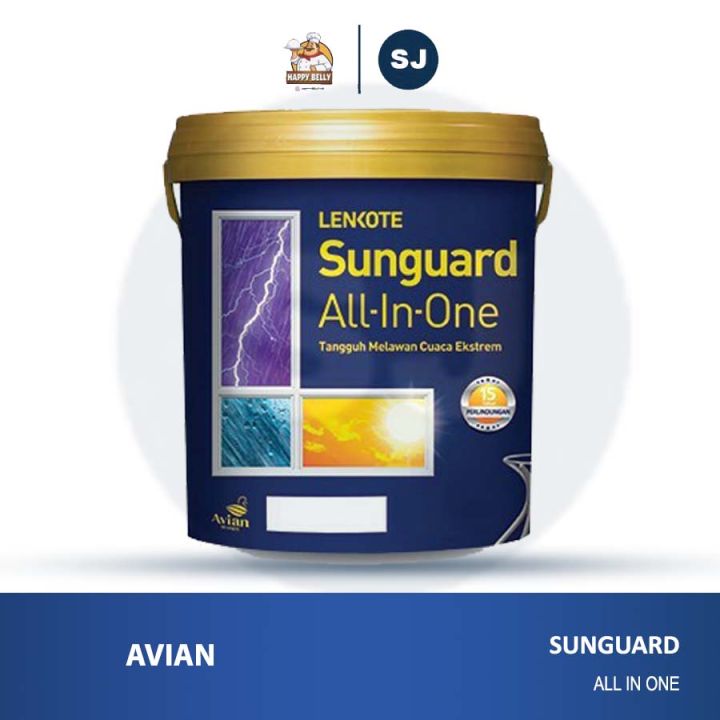 Cat Tembok Exterior Avian Lenkote Sunguard All In One Super White 20 L Lazada Indonesia 7371