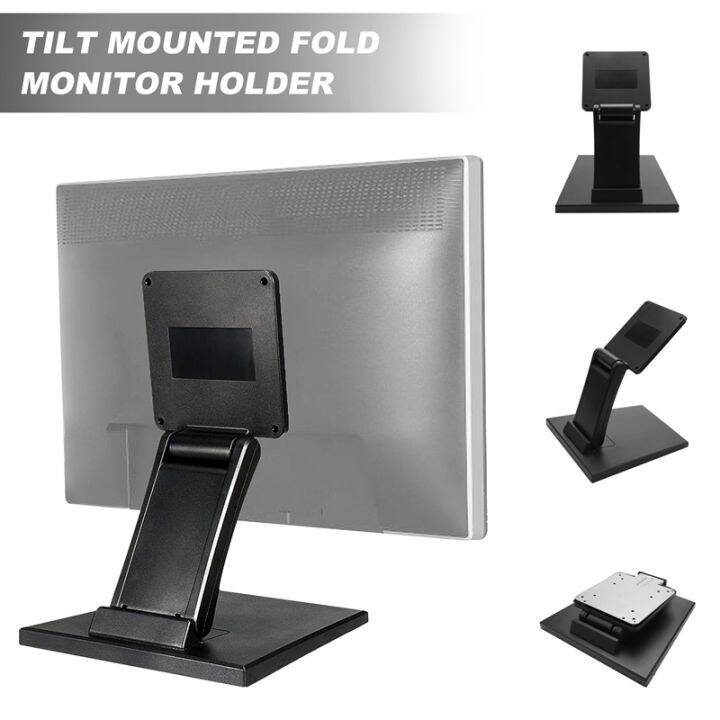 tilt-mounted-fold-monitor-holder-vesa-10inch-27inch-lcd-display-press-screen-stand