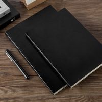 Guangbo Softcover Black Notebook A4 Diary Journal Office School Drawing Gift B5 160 Pages Notepad For Business  Meeting Travel Note Books Pads