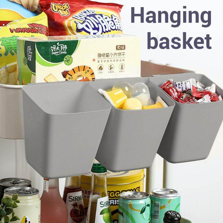 LOCAUPIN Mini Hanging Basket Organizer Small Shelf Sorting Kitchen