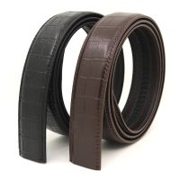 LannyQveen 3.5CM Belt Without Buckle Genuine Leather Automatic Belts Strap Designer Men ratchet belt Belts