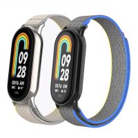 Sportowa opaska nylonowa do Xiaomi Mi Band 8 NFC opaska na nadgarstek akcesoria do mi Band 8 Watchband MiBand 8 bransoletek Mi band8 pasek