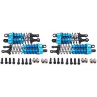 4X Metal Oil Filled Front&amp;Rear Shock Absorber for 1/12 WLtoys 12428 12423 RC Car Crawler Upgrad Part,Blue