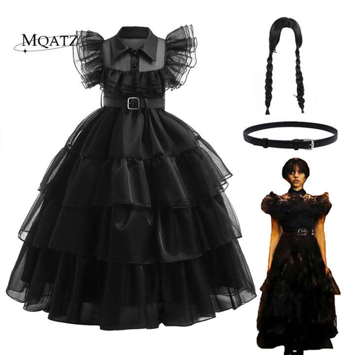 MQATZ Trang Phục Addams Thứ Tư Cho Bé Gái Váy Cosplay Váy Gothic ...