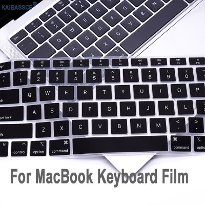 สำหรับ Macbook Air Pro13 M1 A2337A2338 Pro13 12 15แป้นพิมพ์แล็ปท็อปฟิล์มป้องกันสำหรับเคสแป้นพิมพ์ซิลิโคนสีดำสำหรับ Macbook