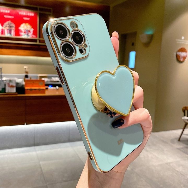 สินค้าใหม่ในสต็อก-ins-เกาหลีชุบ3d-หัวใจผู้ถือกรณีโทรศัพท์สำหรับ-iphone-14-13-12-11-pro-max-มินิ-x-xr-xs-6-7-8บวก-se2ซิลิโคนอ่อนนุ่มปก