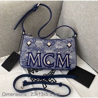 New MCM Vintage Jacquard Monogram Mini Shoulder Bag