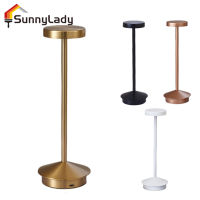 SunnyLady โคมไฟโต๊ะเขียนหนังสือ Led แท่งไฟหรี่ขั้นบันไดชาร์จไฟได้ Usb Pelindung Mata โคมไฟ Led แบบตั้งโต๊ะโคมไฟข้างเตียง