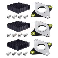 3Pcs 3D Printer Nema 17 Stepper Motor Rubber Vibration Dampers with Heat Sink M3 Screw Kit for CR 10 CR10S Ender 3/5/5 Pro