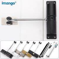 ❧℗❡ New Adjustable Force Small Door Closer Household Room Automatic Door Closer Spring Invisible Closing Buffer Black White Gold