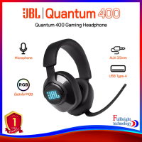 JBL Quantum 400 Gaming Headphone with Flip-Up Mic หูฟังขั้นเทพสำหรับคอเกมส์ มีไฟ RGB พับไมโครโฟนได้ รับประกันศูนย์ไทย 1 ปี