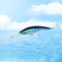 Luya Bait Long Tongue Plate Floating Soundball Mino 13.8cm 14.5g Reinforced Silver Double Hook Fake Bait Freshwater Sea FishingLures Baits